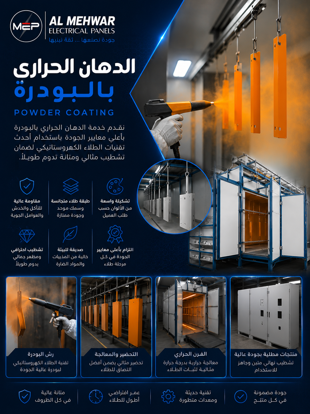 خدمة طلاء المسحوق الكهروستاتيكي - المحور